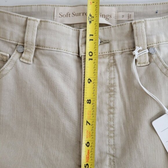Soft Surroundings Jeans Womens 12 Straight Stretch Comfy Ankle Staple High Rise - Picture 9 of 11